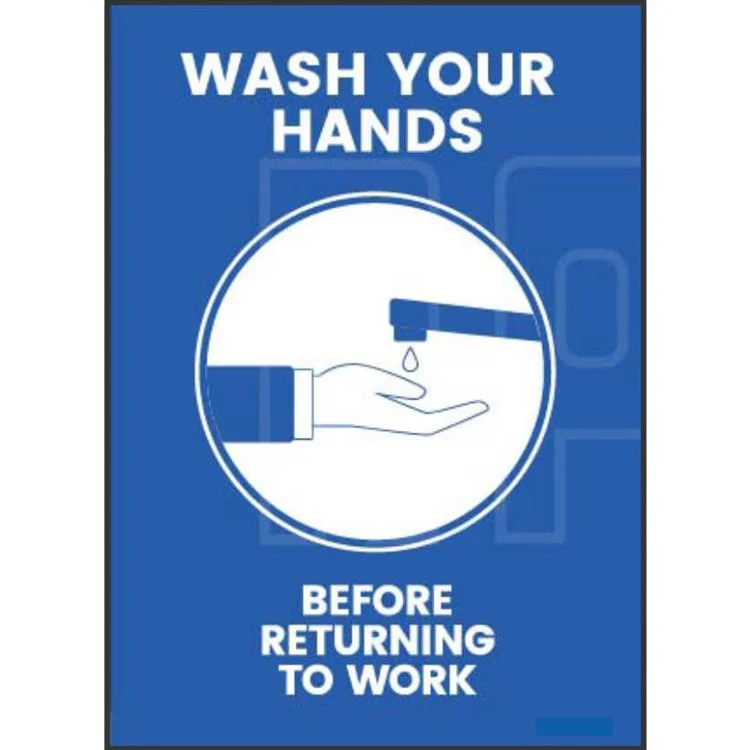 Wash Your Hands English Signage