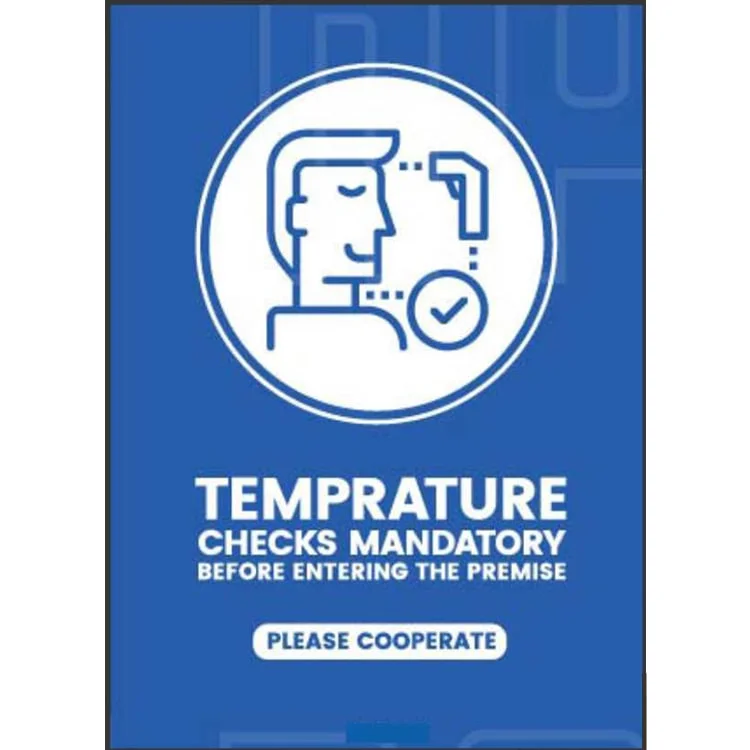Temperature Check Signage