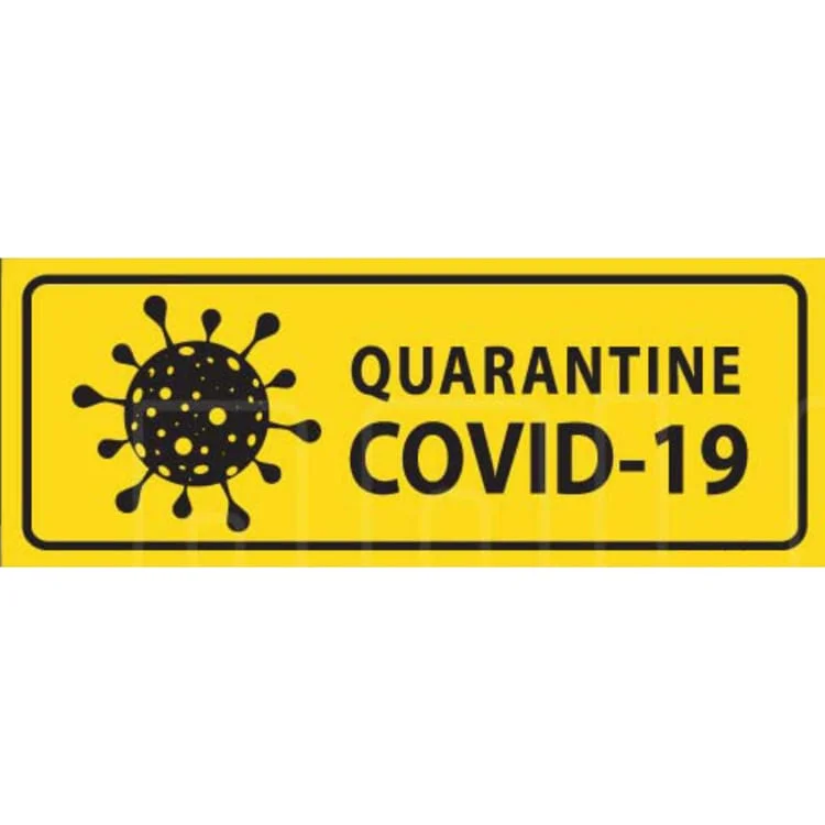 Quarantine Covid-19 Plate