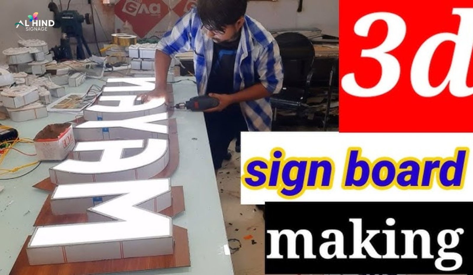 3D Acrylic Sign Board Manufacturers in Delhi