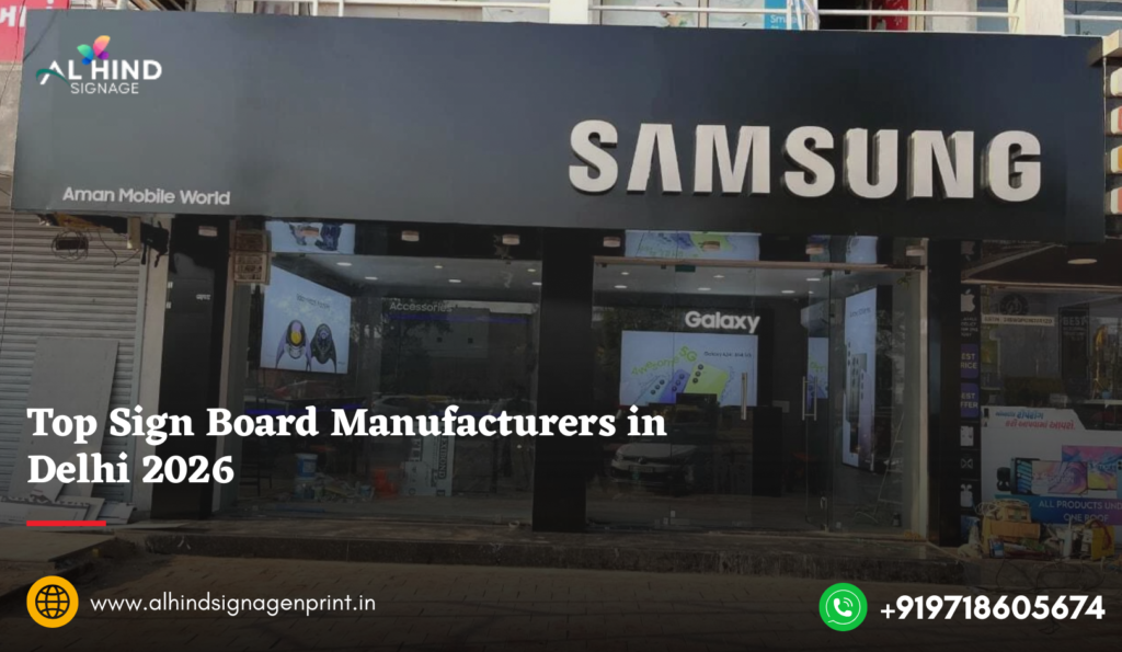 Top Sign Board Manufacturers in Delhi 2026