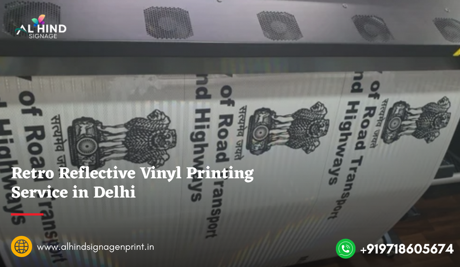 Retro Reflective Vinyl Printing Service in Delhi